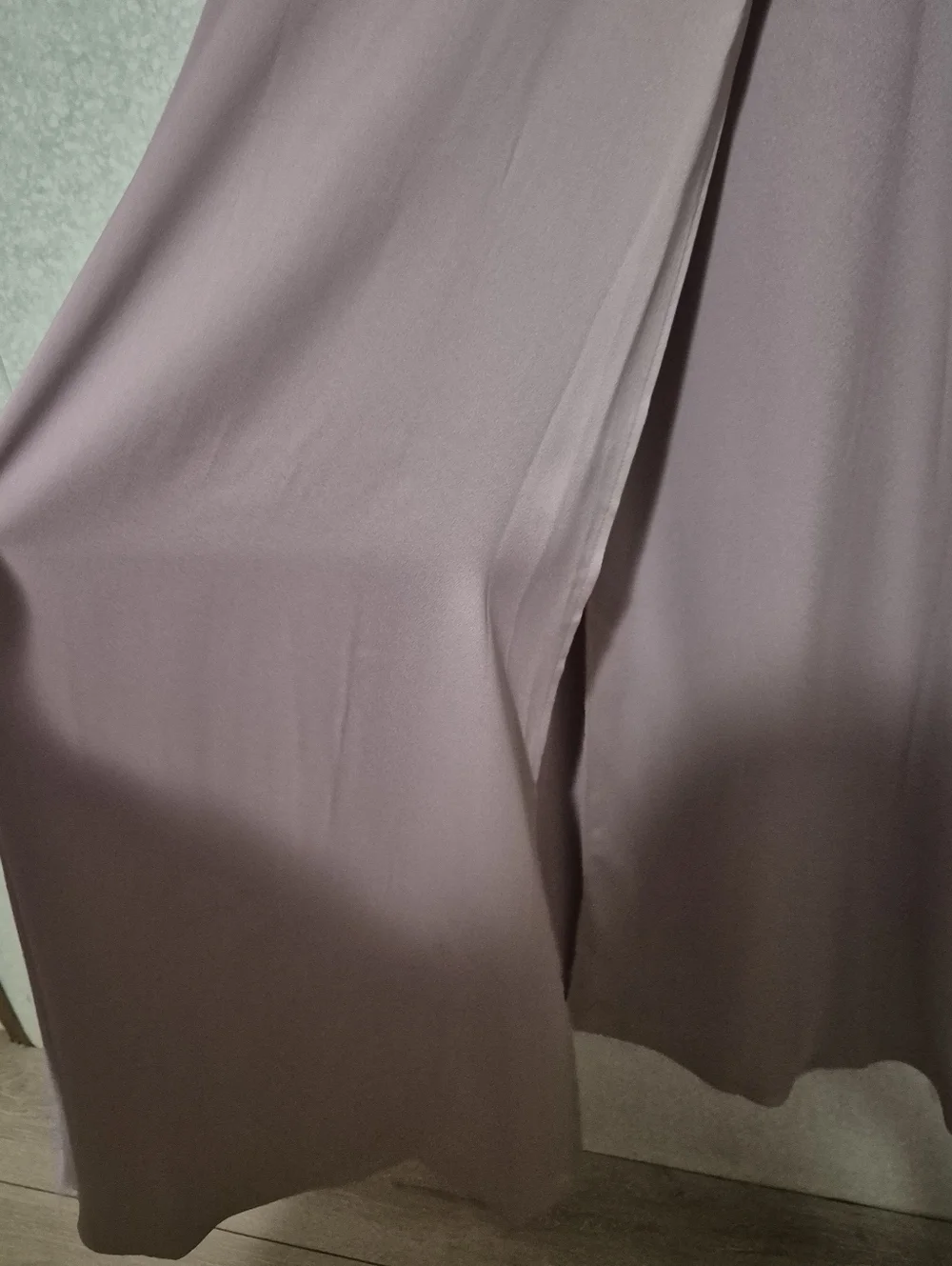 NWT David's Bridal Quartz Scoop Neck Spag Slip-Style Maxi Dress..Size:6 - Picture 3 of 14